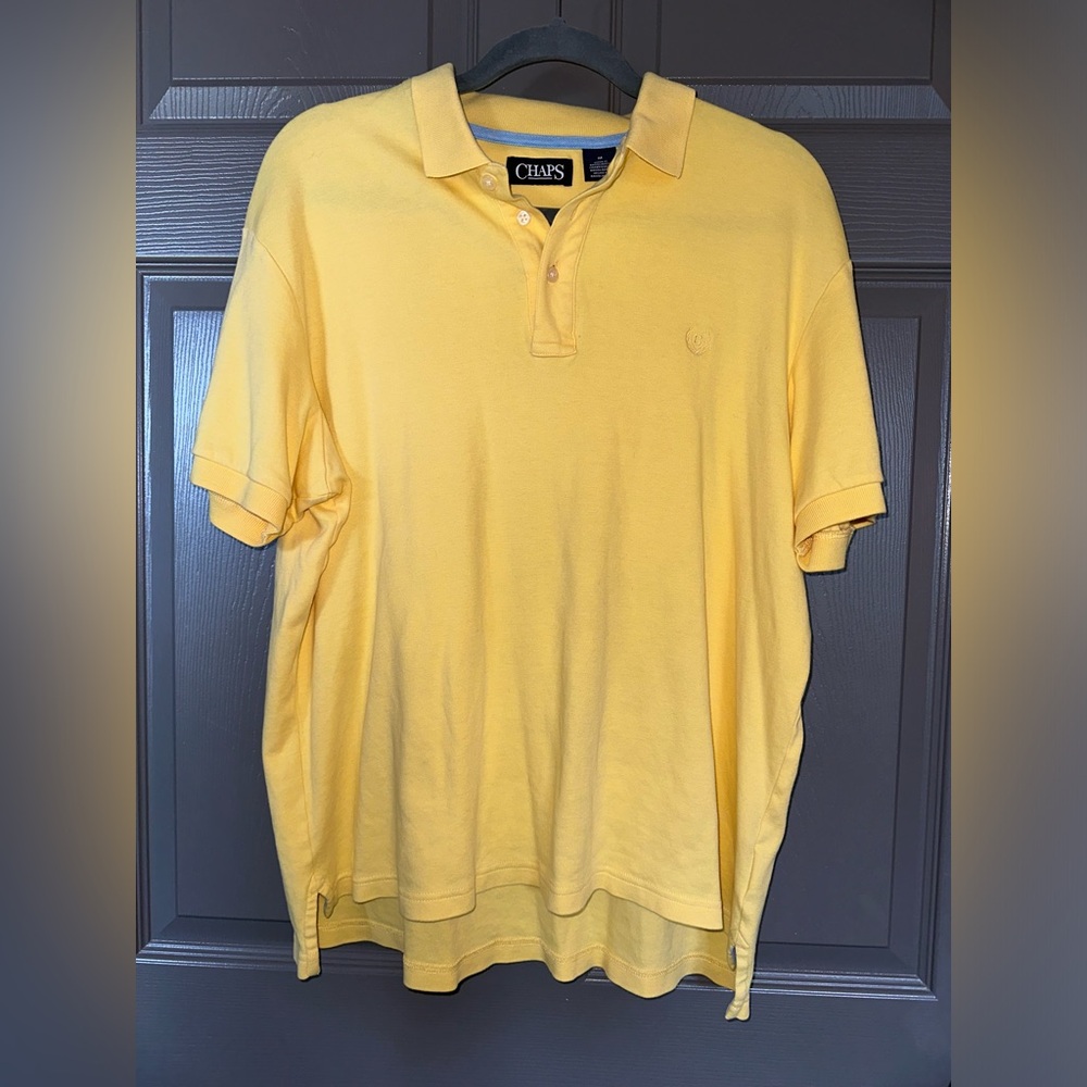 Men’s yellow polo shirt